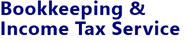 Bookkeeping &
Income Tax Service